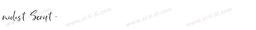 midest Script字体转换 midest Script字体转换